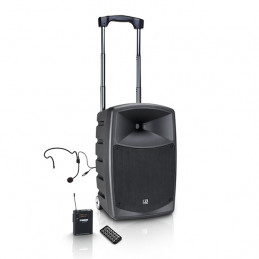 LD SYSTEMS ROADBUDDY 10HS-B6 SISTEMA AUDIO A BATTERIA CON RADIOMIC HEADSET