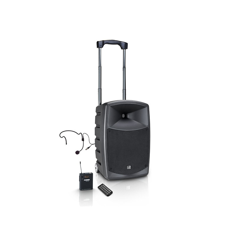 LD SYSTEMS ROADBUDDY 10HS-B6 SISTEMA AUDIO A BATTERIA CON RADIOMIC HEADSET