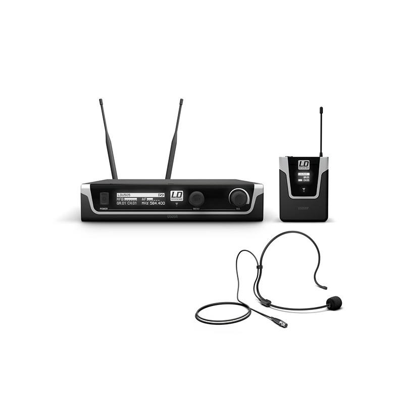 LD SYSTEMS U505BPH SISTEMA PER RADIOMICROFONO CON BODYPACK E HEADSET