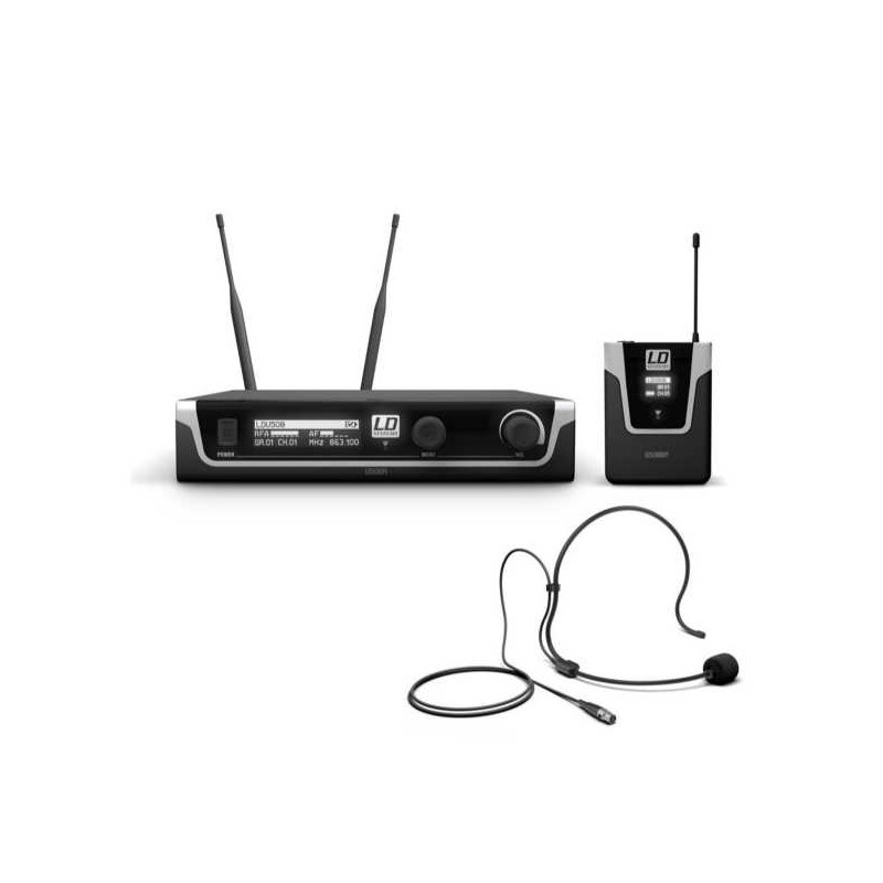 LD SYSTEMS U508BPH SISTEMA RADIOMIC. HEADSET NERO