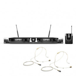 LD SYSTEMS U508BPHH2 SISTEMA DUAL RADIOMIC HEADSET BEIGE