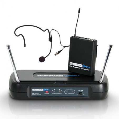 LD SYSTEMS ECO2BPH3 SISTEMA PER RADIOMICROFONO CON BELT PACK E HEADSET