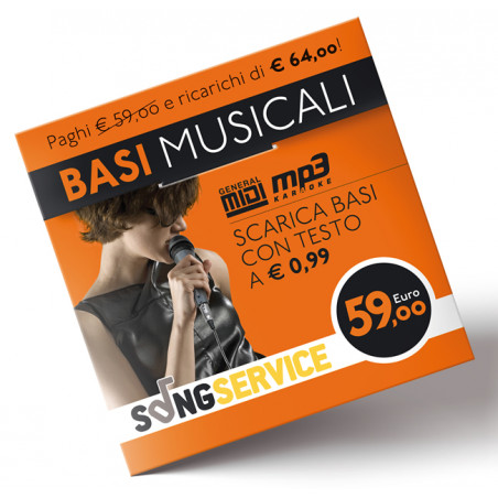 M-LIVE SONGNET _.59 CARTA PREPAGATA VALORE _. 64