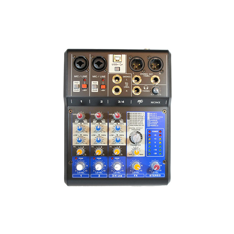 MP AUDIO MC04X MIXER 4 CANALI CON DSP