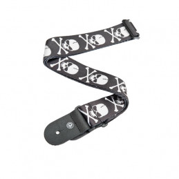 PLANET WAVES 50H01 TRACOLLA IN TESSUTO 50MM CROSS BONE SKULL