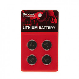 PLANET WAVES CR2032 4 BATTERIE BOTTONE AL LITIO