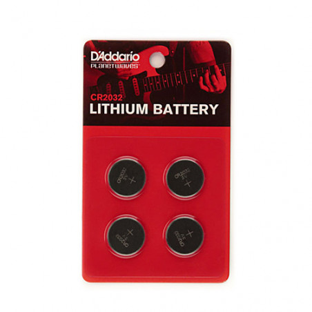 PLANET WAVES CR2032 4 BATTERIE BOTTONE AL LITIO