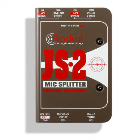 RADIAL JS2 MIC SPLITTER