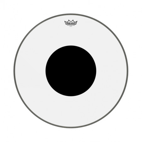 REMO CS-1322-10 CONTROLLED SOUND CLEAR BLACK DOTT BASS 22" CLEAR