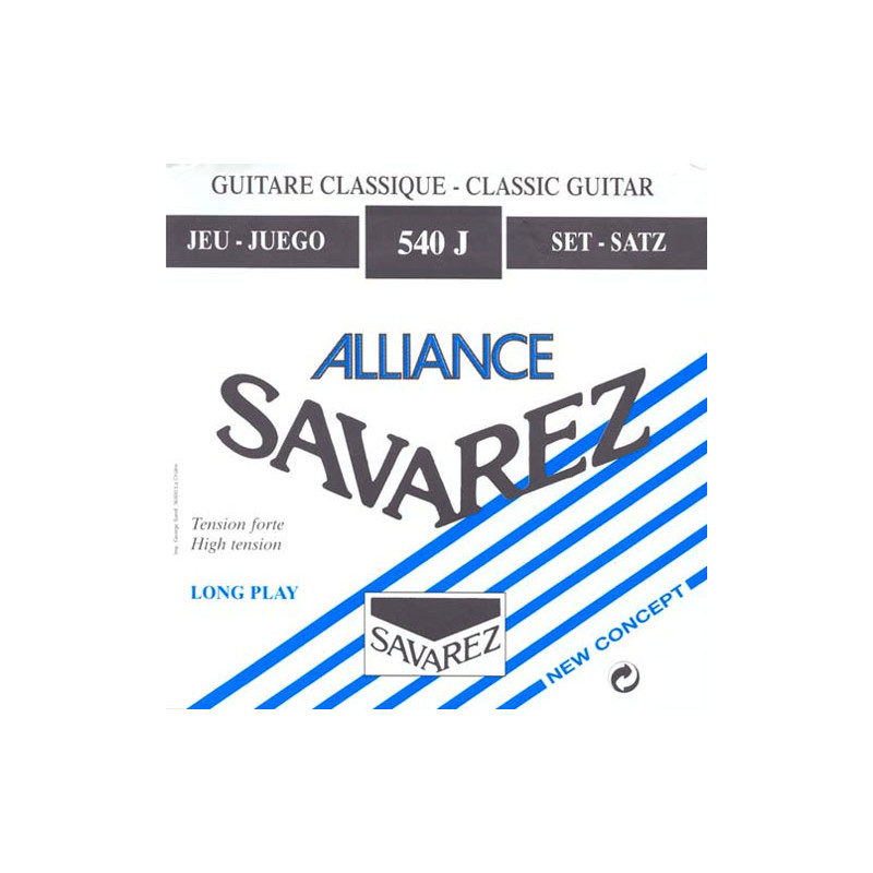 SAVAREZ 540J ALLIANCE MUTA CHITARRA CLASSICA BUSTA BLU  TENSIONE FORTE