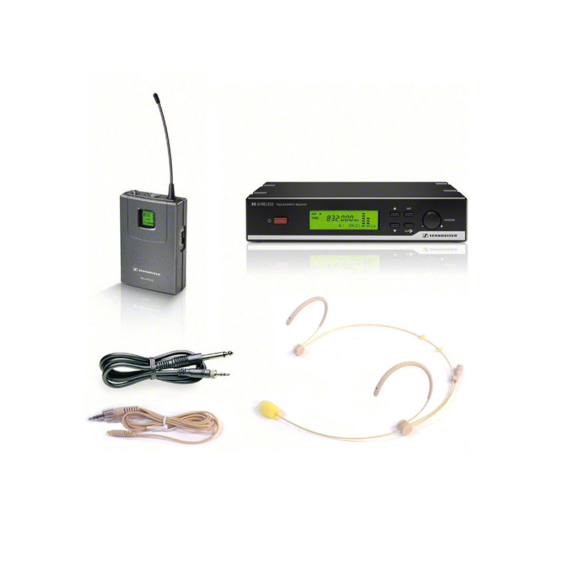 SENNHEISER XSW72E SISTEMA COMPLETO RADIOMICROFONO +  MICROFONO HEADSET AD ARCHETTO