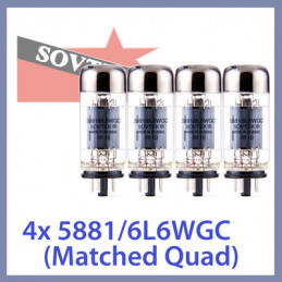 SOVTEK 5881/6L6WGC PLATINUM MATCHED QUARTET
