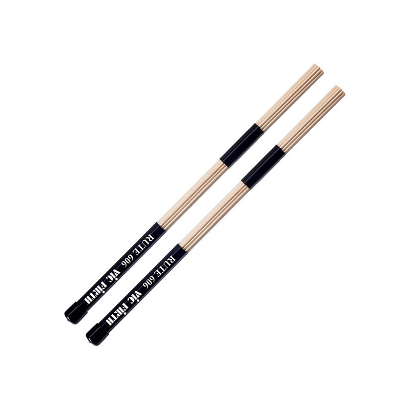 VIC FIRTH RUTE606 COPPIA SPAZZOLE IN LEGNO A 19 LISTELLI