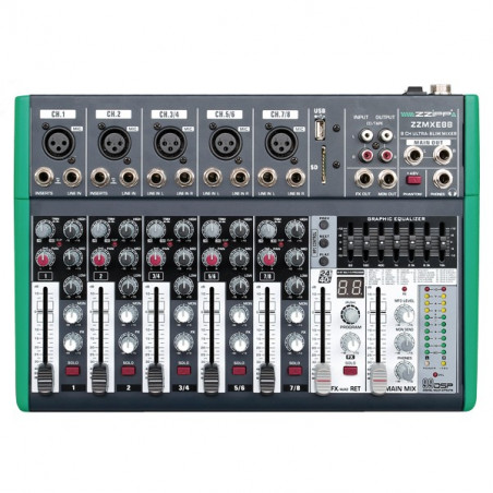 ZZIPP MXE8B MIXER 8 CH