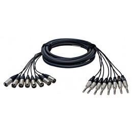 Multi-core 8 TRS 8 XLR M 2m