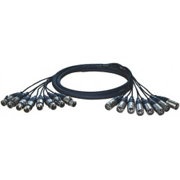 Multi-core 8 XLR F 8 TRS 6.3mm 5m
