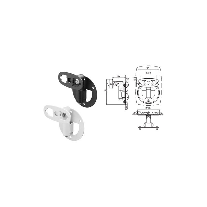 Wall Mount 6010/8X20/8X3X Nero