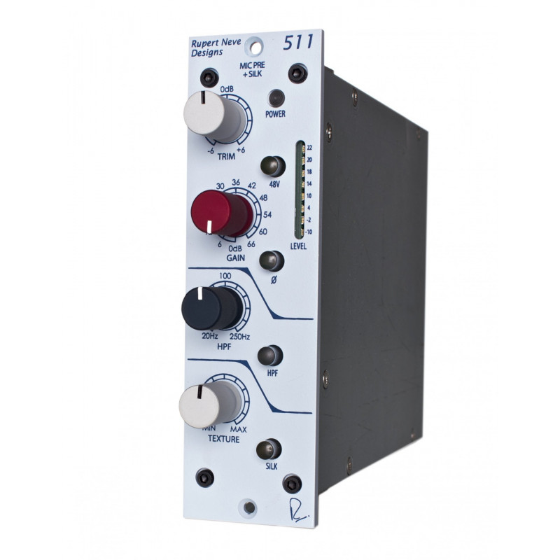 511 Mic Pre con Swept HPF, Variable Silk