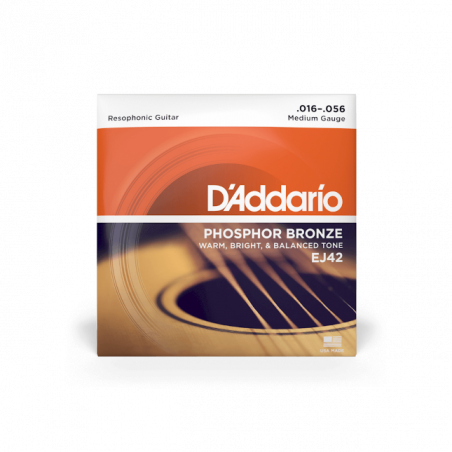 D'ADDARIO EJ42 PHOSPHORE BRONZE RESOPHONIC 16/56