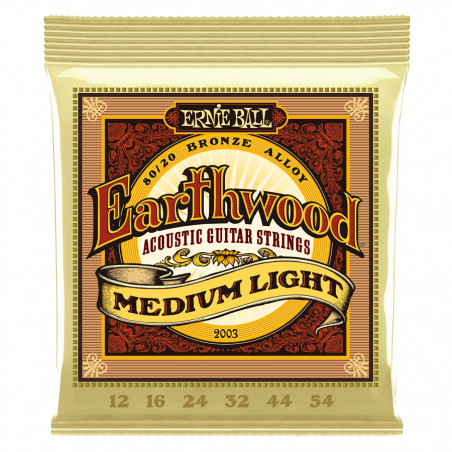 ERNIE BALL 2003 80/20 Bronze Medium Light 12-54