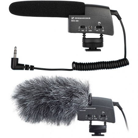 SENNHEISER  KIT MIC MKE400 + RYCOTE MINI WINDJAMMER