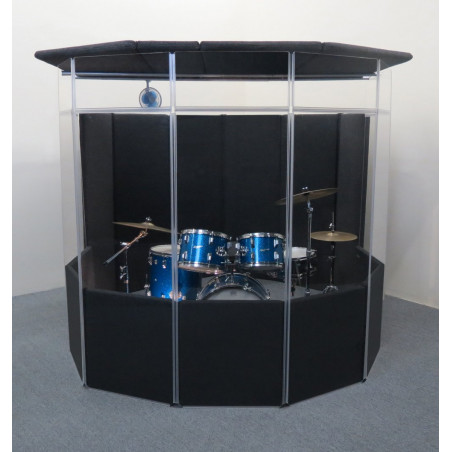 CLEARSONIC MEGA PAC DARK GREY DRUM BOOTH