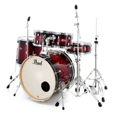PEARL DECADE DRUMSET  KICK 20"-  MAPLE STUDIO GLOSS DEEP RED BURST 261