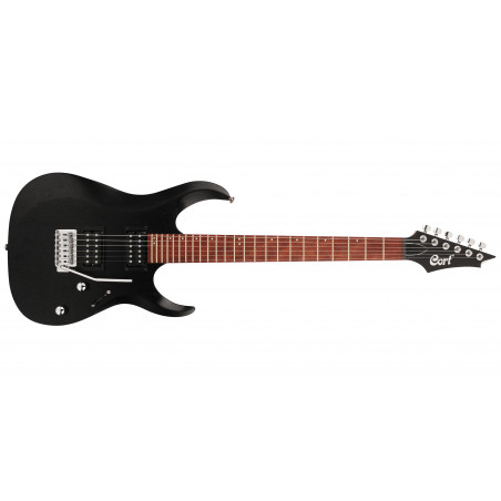 CORT X100 - ELECTRIC GUITAR OPEN PORE BLACK