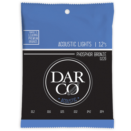 MARTIN D220 DARCO ACOUSTIC STRINGS PHOSPHOR BRONZE - LIGHT - 012-054