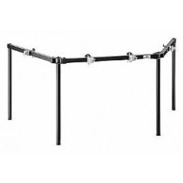 3-Sided Rack, w/91cm Straight bars, (4) PC-8 w/UltraGrip Wingnuts