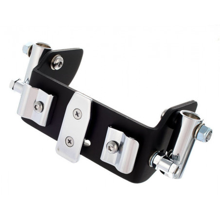 Tilting Snare Mount compatible with FFX, CMSX, CMS snare Drums, black finish