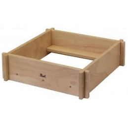 3 Way Cajon Riser lifts 1" or 2 Â¾" or angled option, bag included natural finish