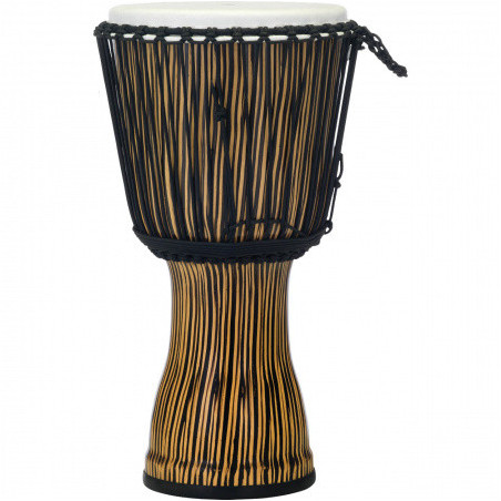 12" Rope Tuned Djembe, Seamless Synthetic Shell, Fiber style head