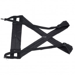 DJEMBE STRAP ACCESSORY, CRISS CROSS BLACK