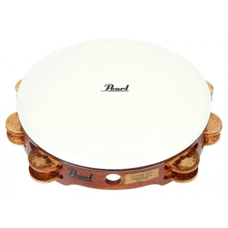 CONCERT TAMBOURINE, COPPER JINGLES, W/BAG