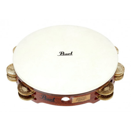 CONCERT TAMBOURINE, GERMAN SILVER JINGLES, W/BAG