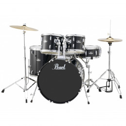 PEARL BATTERIA ROADSHOW 5pz cassa 18" + hardware e piatti colore JET BLACK 31