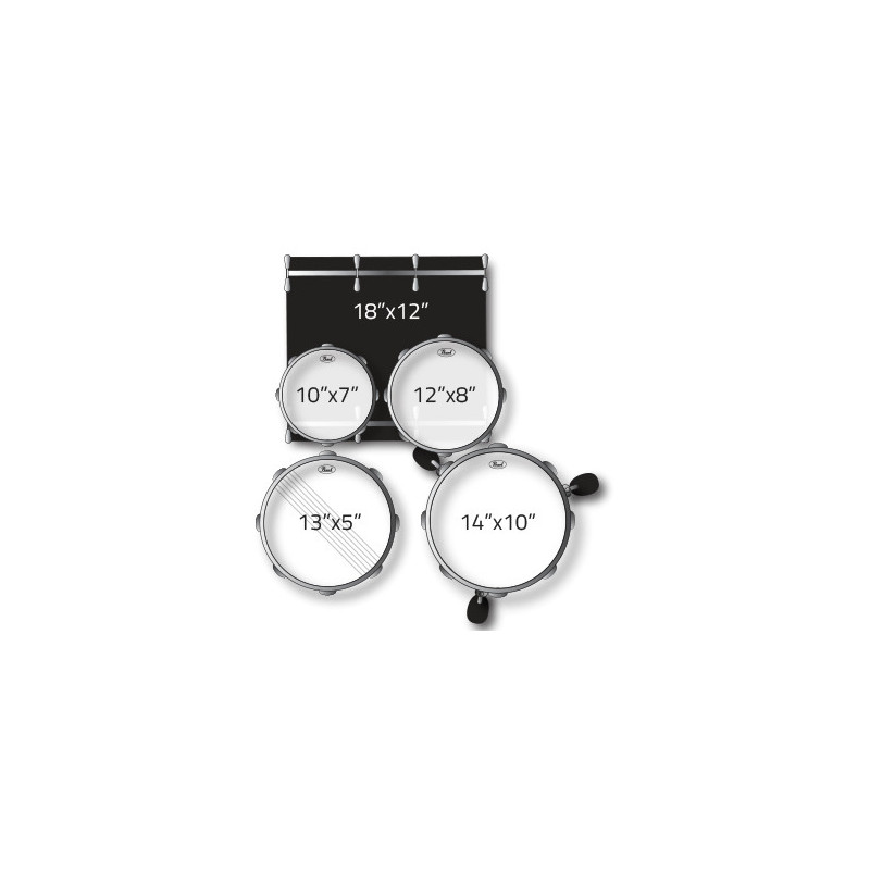 PEARL BATTERIA ROADSHOW 5pz cassa 18" + hardware e piatti colore  BRONZE METALLIC 707