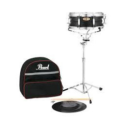 Snare Kit, w/New SKBC-9 Nylon Backpack-Style Carrying Case w/Wheels, 14"x5" Steel Snare Drum, Heavy Duty Basket-Style Snare Sta