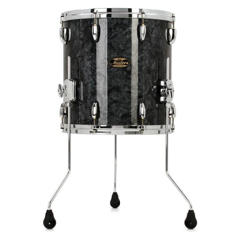 Pearl Masters Maple Gum 18 X 16 FLOOR TOM Black Diamond Pearl