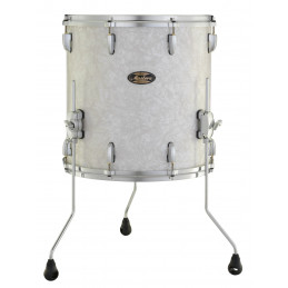 Pearl Masters Maple Gum 18 X 16 FLOOR TOM Matte White Marine Pearl