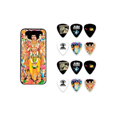 DUNLOP HENDRIX BOLD AS LOVE 12 PICKS MEDIUM
