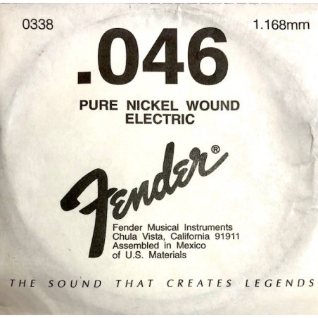 FENDER 046NW CORDA PURE NICKEL WOUND