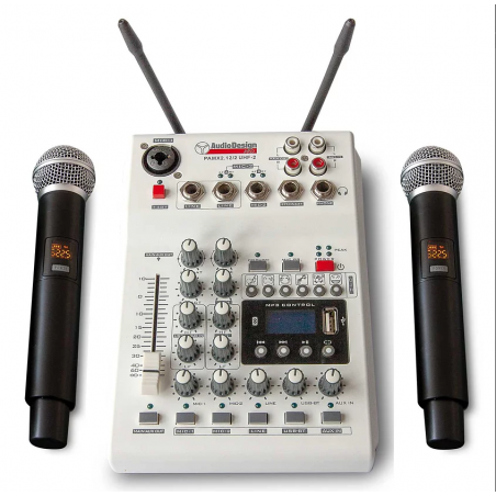 AUDIODESIGN PAMX2.12 2UHF MIXER KARAOKE