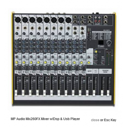 MPAUDIO - Mix-260FX Mixer...