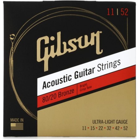 GIBSON SAG-PB11 ACOUSTIC PHOSPHORE BRONZE 11-52 STRINGS