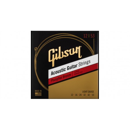 GIBSON SAG-PB12 ACOUSTIC PHOSPHORE BRONZE 12-53 STRINGS