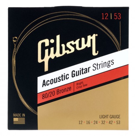 GIBSON SAG-BRW12 BRONZE 12-53 ACOUSTIC STRINGS