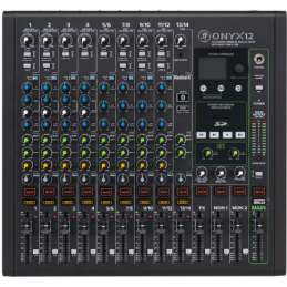 MACKIE ONYX 12 , MIXER ANALOGICO 12 CANALI , USB , DSP