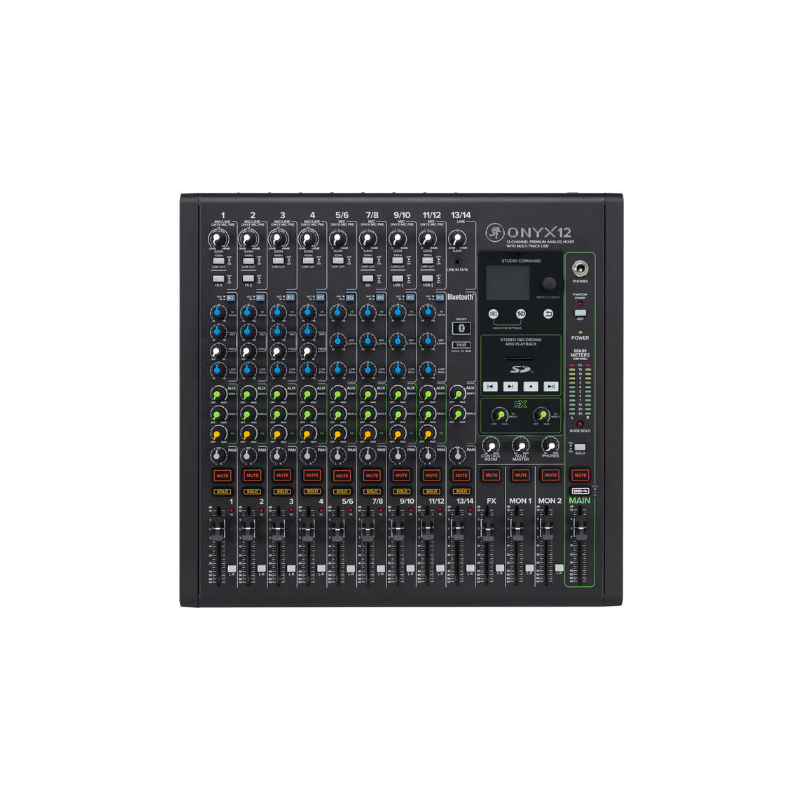 MACKIE ONYX 12 , MIXER ANALOGICO 12 CANALI , USB , DSP